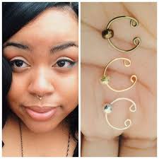 Asilia Designs Fake Septum Rings Temporary Septum Rings Diy Nose Rings Ear Cuff Diy Body Piercing Jewelry