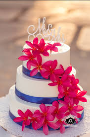 It was designed by claire ptak and features elderflower syrup made at the queen's residence in. White Buttercream Cake With Hot Pink Plumeria Blossoms Royal Blue Ribbon Decor Royal Blue Wedding Cakes Wedding Cakes Blue Blue Themed Wedding