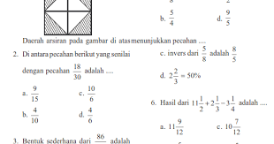 Pengertian serta contoh dan cara mencari. Contoh Soal Pecahan Senilai Kelas 4 Literatur