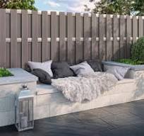 Elemento per recinzioni privacy WPC alluminio 180 x 180 cm antracite
