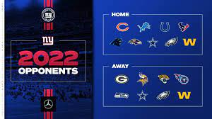 2022 Opponents Set For New York Giants