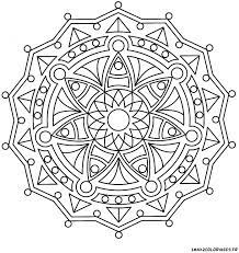 coloriage de mandalas mandala formes geometriques a imprimer colorier papillon