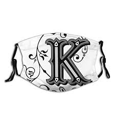 Free design tool on zazzle! Windproof Activated Carbon Mask Uppercase K With A Design From Medieva Ninelife Europe