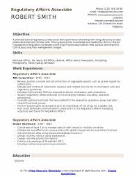 Regulatory Affairs Associate Resume Samples Qwikresume