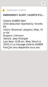 Being woken up by an amber alert is not an emergency, toronto mayor john tory pointed out in a tweet. Mark Towhey On Twitter Seriously Wtf Is Wrong With Ontario S Police Agencies Teen Is Abducted At 8 25 Am Police Wait Until 90 Of People Are Tucked In Their Beds And Then Amberalert