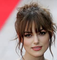 Updo And Bangs Short Hair Updo Medium Hair Styles Hairstyles With Bangs