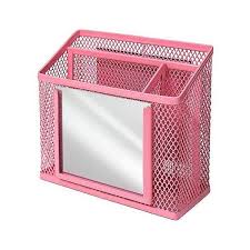 Locker Mesh Storage Mirror Pink 4 99 Liked On Polyvore Featuring Home Home Decor Mirrors Pink And Pink Home De Locker Storage Storage Mirror Lockers