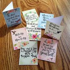 They are used by many businesses for holidays, birthdays, and other special occasions. Mini Greeting Cards Think Positive Mini Note Cards Set Inspiration Blank Gift Enclosure Cards Christian Ca Floral Note Cards Note Cards Blank Note Cards