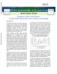 Don't give your password or seed to anyone! Response Of The Arab Donors To The Global Financial Crisis And The Arab Spring