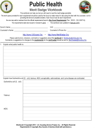 A wikipedia book on first aid is under development. Public Health Merit Badge Workbook Pdf Free Download
