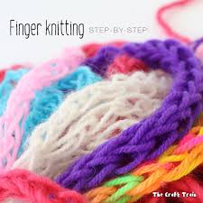 Divide both numbers above and below if you're calculating required yardage for a big project, like a sweater, i recommend using the precise the next question is obviously what needle size i should use to knit with the two yarns held together. Finger Knitting For Kids The Craft Train