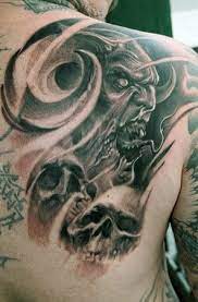 Collections, showcases and news on design of tattoos Paul Booth Demon Tattoos Horned Demon Tattoojpg Demon Tattoo Dark Art Tattoo Back Tattoo