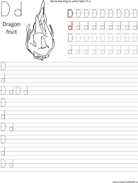 With the worksheets on the pages below, children will practice printing and recognizing letters. Writing Letter D D Worksheets Pdf Free Printable Pdf