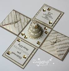 Explosionsbox Zur Goldenen Hochzeit Geschenke Zur Goldenen Hochzeit Geschenkbox Hochzeit Geschenkideen Goldene Hochzeit