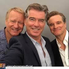 Critics were not kind to pierce brosnan after his attempts to sing in the first film. Colin Firth Pierce Brosnan Stellan Skarsgard Mamma Mia Mama Mia Pierce Brosnan