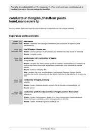 Le chauffeur poids lourd est le responsable de sa marchandise et de son engin. Fiche De Poste Chauffeur Poids Lourd Pdf Notice Manuel D Utilisation