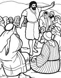 Designs include cornucopias, corn stalks, and turkeys! John The Baptist Coloring Page Netart