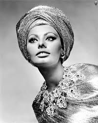 Sophia Loren in "Arabesque", 1966. Costume design by Christian Dior.