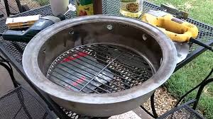 The instructions say put the feet on the inside. Master Forge Vertical Charcoal Smoker Part 3 Fire Pan Mod Youtube