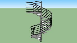 Spiral staircase kits come with all the necessary installation hardware and instructions needed to diy this project. Spiral Staircase Exterior Metal 3d Warehouse