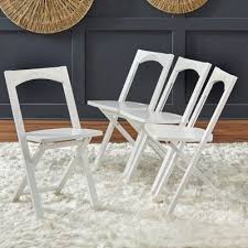 Set Of 4 Bonus Folding Chair White Buylateral In 2020 Folding Chair Wood Folding Chair Chair