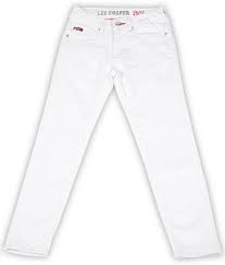 Lee Cooper Juniors Slim Girls White Jeans