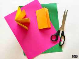 I use to teach this method to small kids to cut paper straightly without getting ingured by knife or scissors. How To Make A Book With One Piece Of Paper Teach Beside Me