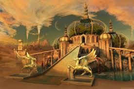 Hanging Gardens Of Babylon A Rendering View