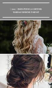 Coiffure De Mariage Boheme Chic Bouclee Coiffure Mariage Champetre Avec Fleur Coiffure Mariage Mariage Coiffure Mariage Coiffure Boheme Mariage Coiffure