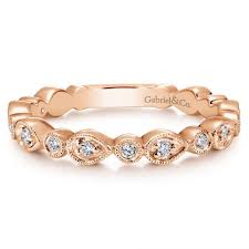 Free shipping on many items. Two By London Gabriel Co 14k Rose Gold Diamond Pear And Round Shape Stackable Wedding Band London Jewelers Bridal Boutique
