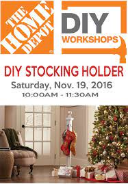 Diy Stocking Holder The Home Depot Workshops Diy Stocking Holder Diy Stockings Christmas Stockings Diy