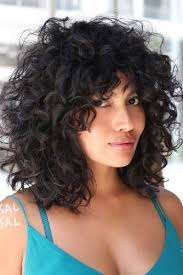 Adding a curly hair fringe is a total commitment, but the outcome is totally worth it! Shoulder Length Curly Hair With Bangs Hairs London