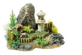 Aquarium Ornament Classic Zen Garden With Plants 3124 For Sale Online Ebay Japanese Rock Garden Zen Garden Miniature Zen Garden