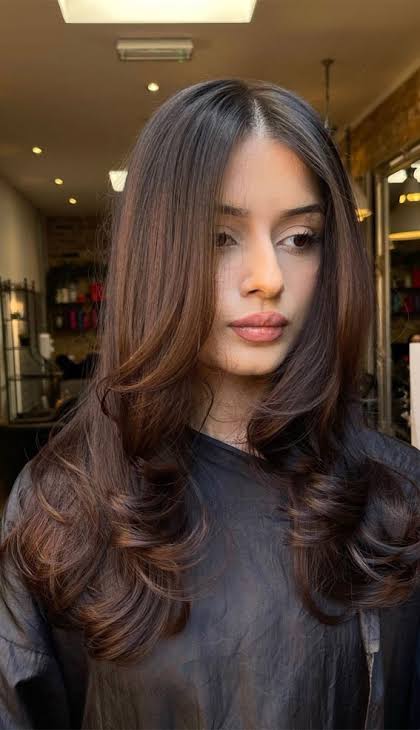 15 Glamour Dark Hair Blowout Hairstyles 1 - Fab Mood | Colour + Mood + Style Inspiration
