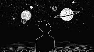 Maybe you would like to learn more about one of these? Hd Wallpaper Abstract Black White Solar System Space Planet Wallpaper Flare