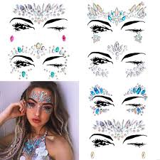 Grass with flower mask design for design created with 22kt gold and red and white pearl. Face Crystal Sticker Diy Jewelry Face Acrylic Diamond Face Art Party Decoration Music Festival Mask Buy At The Price Of 3 20 In Aliexpress Com Imall Com