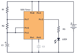 This 555 timer is in astable mode. 555 Timer Tutorial And Circuits Build Electronic Circuits