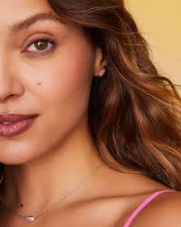 Grayson Kendra Scott Gold And Silver Earrings Stud Earrings Kendra Scott  Grayson Necklace Grayson Crystal Stud