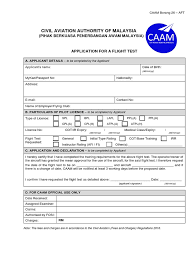 Bahagian b borang b isteri perlu diisi sehingga ruang b16 sahaja. Caam Borang 26 Aft Application For A Flight Test Flight Instructor Vehicle Operation