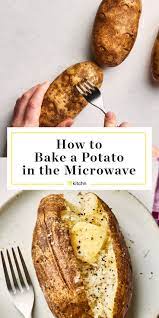 How To Bake A Potato In The Microwave Recipe How To Cook Potatoes Microwave Baking Baked Potato Microwave