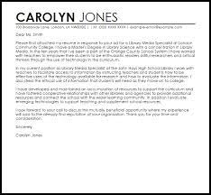 On indeed.com, i was pleased to find out that your needs and requirements for this role align perfectly with what i offer as a professional. Library Media Specialist Cover Letter Sample Cover Letter Templates Examples