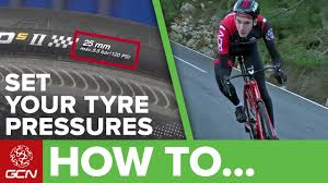 Properly inflated bike tires conform to bumps and absorb shocks. Bike Tyre Pressure Explained Road Bike Maintenance Youtube