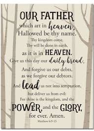 Our Father Who Art In Heaven Hallowed Be Thy Name Thy Kingdom Come Song Lord S Prayer Wall Plaque Textual Art On Wood In Cream Our Father Which Art In Heaven Hallowed Be Thy Name The Lords Prayer Prayer Wall Inspirational Plaque