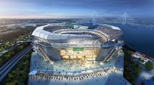 Proposed Riverfront Stadium Gets A Name National Car Rental Field National Car Stadium Nfl Stadiums