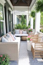 Reveal Front Porch Summer Ready Small Porch Decorating Front Porch Furniture Painted Outdoor Furniture
