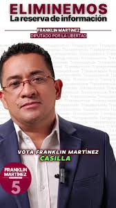 VOTA FRANKLIN MARTÍNEZ, #Casilla5, La gestión pública debe ejercerse de  frente a la gente, sin esconder nada, sin ocultar información, #BarcitoFM  #ElSalvador #Política #ResistenciaSV #Noticias ...