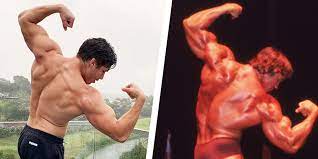 The education of a bodybuilder. Joseph Baena Recreates Arnold Schwarzenegger S Bodybuilding Pose