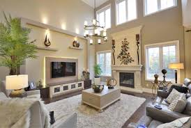 Tv Wall High Ceiling Living Room Large Wall Decor Living Room Family Room Walls