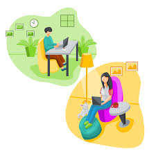 She is shown to be sitting. Work Home Laptop Free Vector Graphic On Pixabay