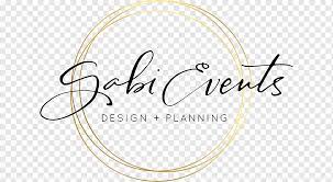 Preview the generated wedding planner logo designs, and select the logo with your favourite design. Gabi Events Logo Event Management Wedding Planner Brand Event Planning Text Service Wedding Png Pngwing
